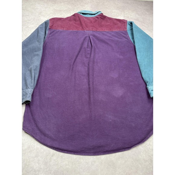 Vintage‎ Woolrich Shirt Mens XL Multicolor Colorblock Button Up Flannel 90s USA - Picture 14 of 16